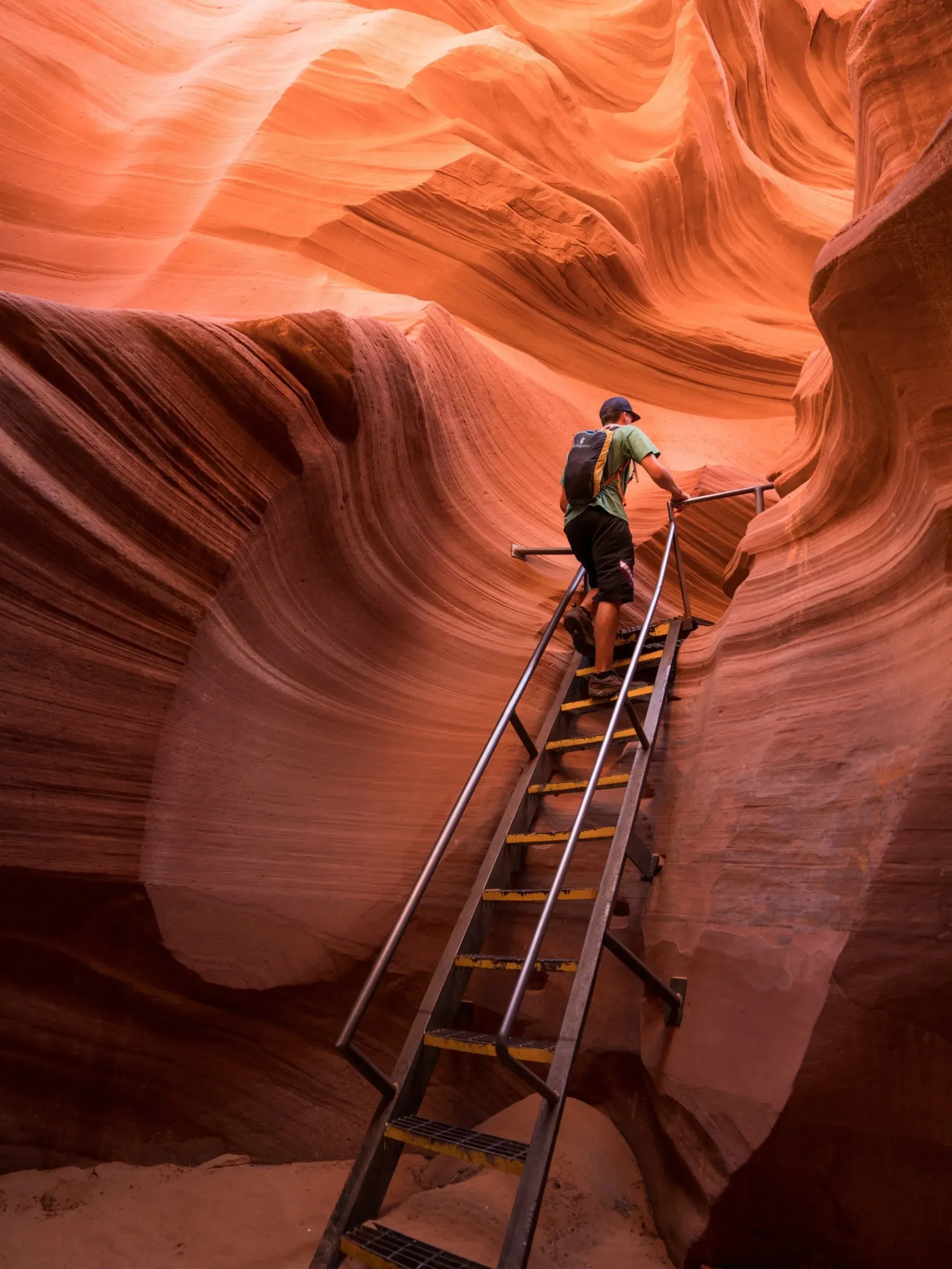 Lower Antelope Canyon Page Arizona winding passage with smooth sandstone walls