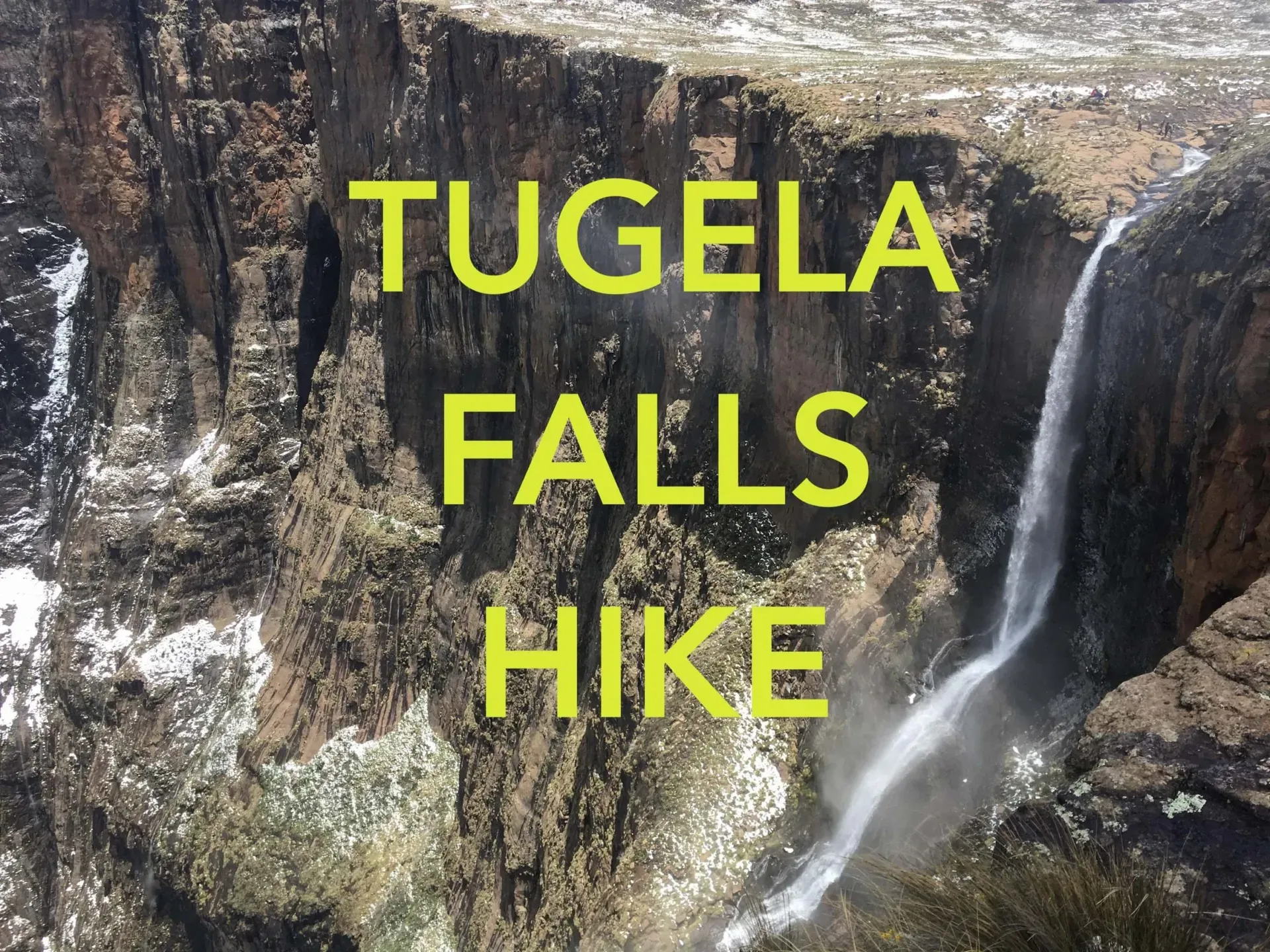 Tugela Falls plunging from the Amphitheatre escarpment