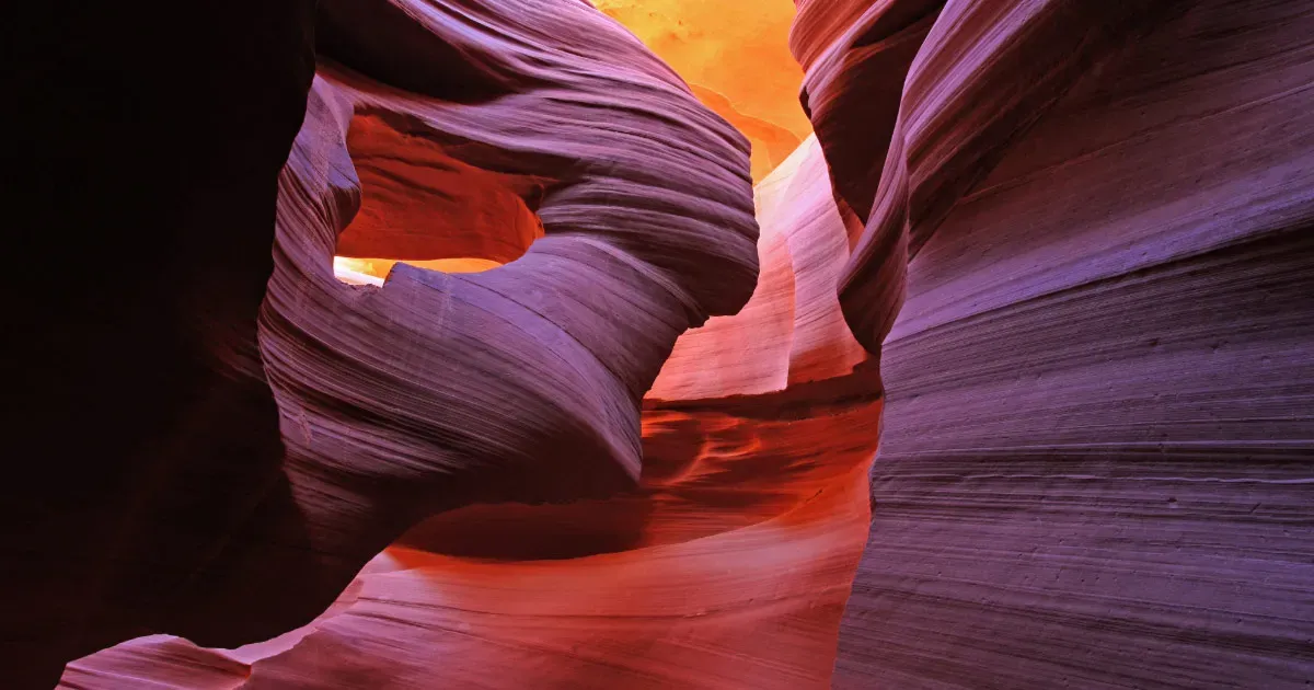 The Woman in the Wind rock formation inside Lower Antelope Canyon Page Arizona