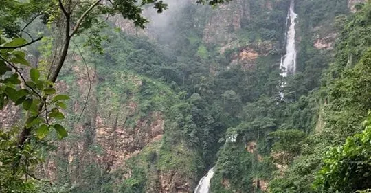 Wli waterfalls the tallest waterfall in West Africa